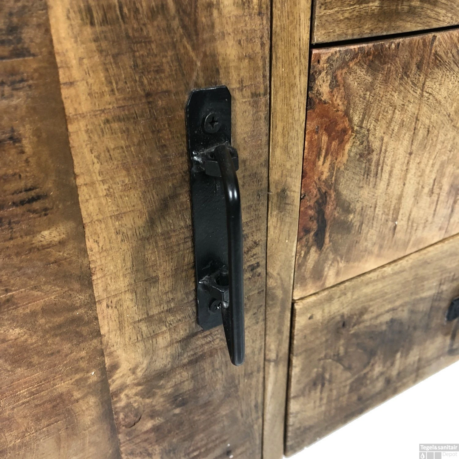 Badkamermeubel Boss & Wessing Mango Wood Met Solid Surface Waskom 4 Badkamermeubel Boss & Wessing Mango Wood Met Solid Surface Waskom - Afbeelding 4