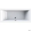 Inbouw Duo Ligbad Wisa Berceto 180x80x45 Cm Wit