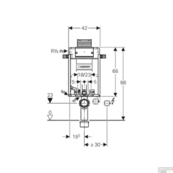 Inbouwreservoir Geberit Kombifix H98 Omega UP 12 Cm 5 Inbouwreservoir Geberit Kombifix H98 Omega UP 12 Cm -Zalig Baden Verkoopwinkel inbouwreservoir geberit kombifix h98 omega up 12 cm tech 1