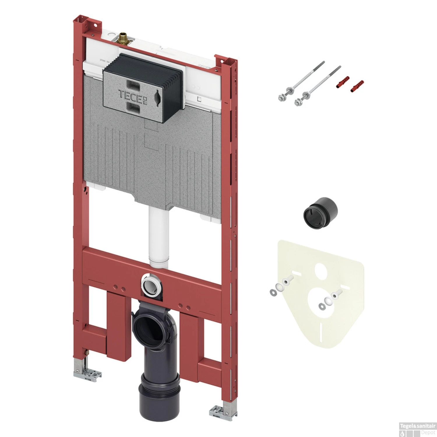 Inbouwreservoir TECE Profil Met Octa II-spoelkast 8 Cm Bouwhoogte 1120 Mm 1 Inbouwreservoir TECE Profil Met Octa II-spoelkast 8 Cm Bouwhoogte 1120 Mm