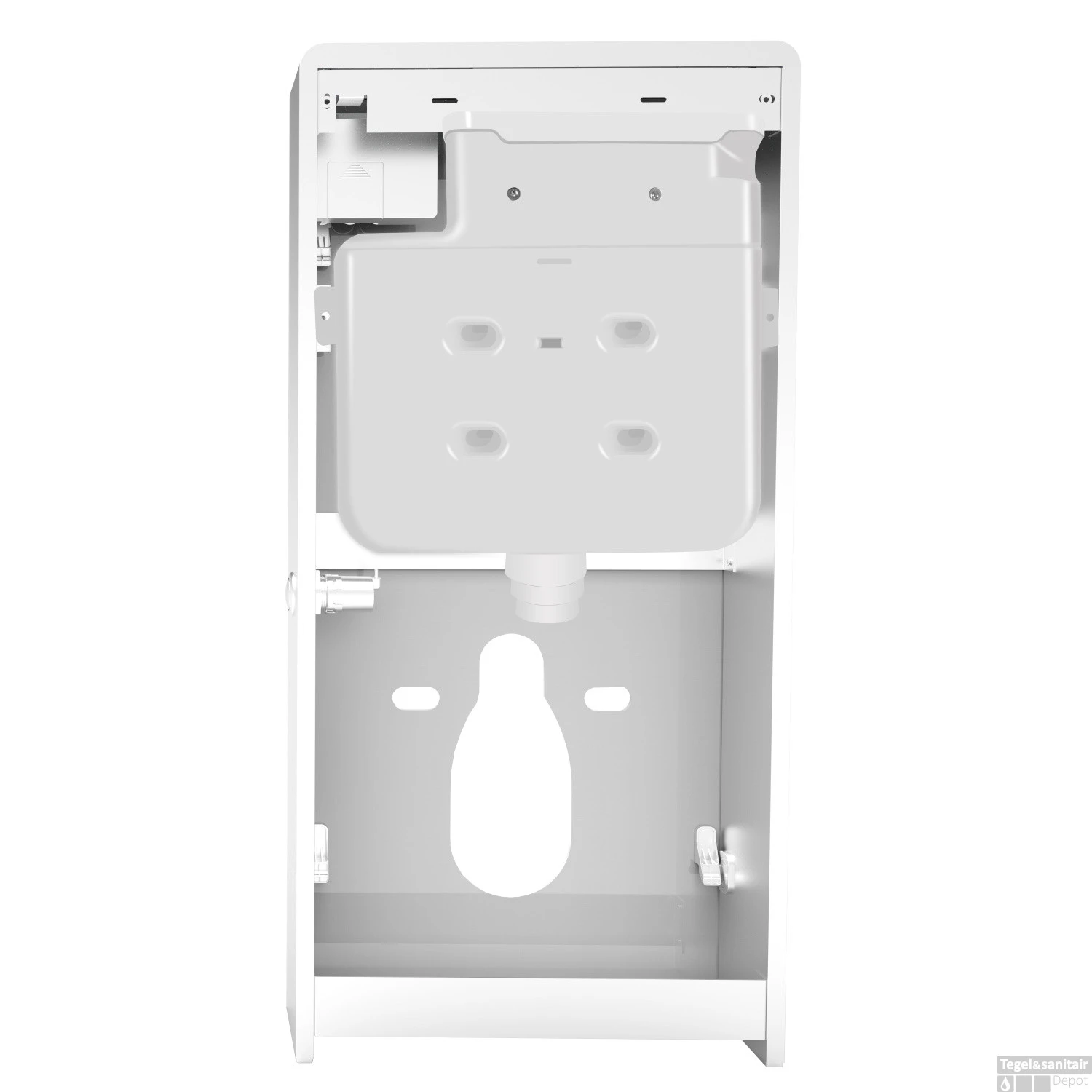 Inbouwreservoir Wiesbaden Sensor Met Ombouw Wit 2 Inbouwreservoir Wiesbaden Sensor Met Ombouw Wit - Afbeelding 2