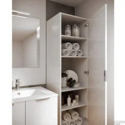 Kolomkast Allibert Euro Pack 40x156x35 Cm Wit (Flat Pack) -Zalig Baden Verkoopwinkel kolomkast allibert euro pack 40x156x35 cm wit flat pack sfeer