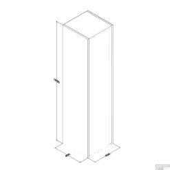 Kolomkast Boss & Wessing Sally 160x40x40 Cm Greeploos Mat Antraciet -Zalig Baden Verkoopwinkel kolomkast boss wessing sally 160x40x40 cm greeploos mat antraciet tech