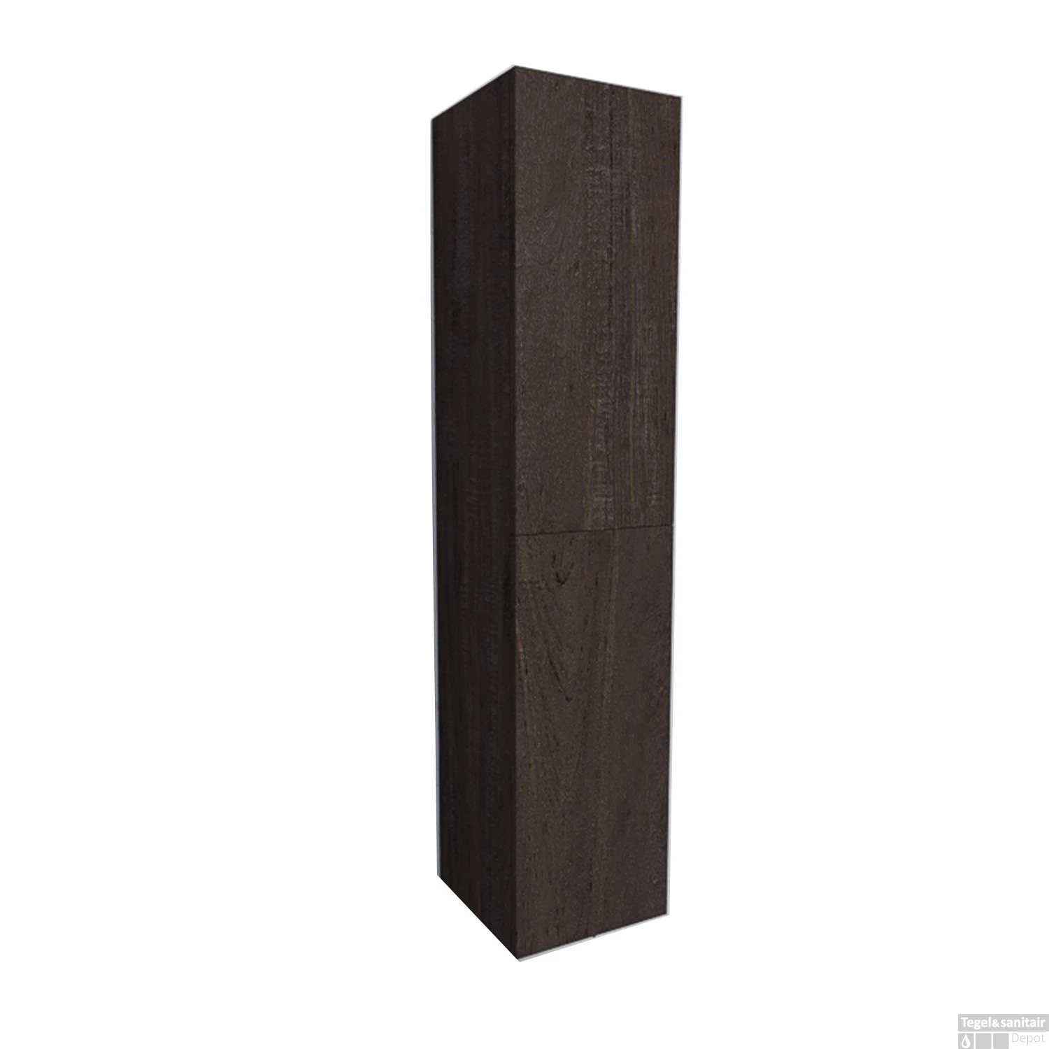 Kolomkast BWS Warschau 160x35x35cm MDF Omkeerbaar Wood Dark Brown - Afbeelding 2