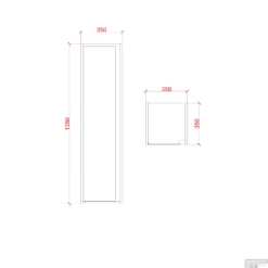 Kolomkast Boss & Wessing Sally 135x35x35 Cm Greeploos Mat Antraciet -Zalig Baden Verkoopwinkel kolomkast creavit sally 135x35x35 cm greeploos mat antraciet tech