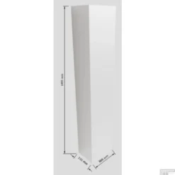 Kolomkast Mondiaz LAGOM 150cm Opbouw Linksdraaiend Mat Wit -Zalig Baden Verkoopwinkel kolomkast mondiaz lagom 150cm opbouw linksdraaiend mat wit tech