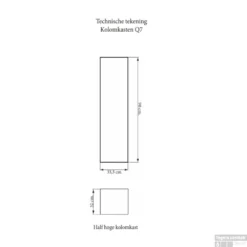 Kolomkast Sanicare Q4/Q15 1 Soft-Closing Deur 90x33,5x32 Cm Antraciet -Zalig Baden Verkoopwinkel kolomkast sanicare q15 1 soft closing deur 90x33 5x32 tech 1