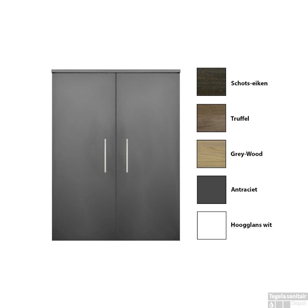 Kolomkast Sanicare Q4/Q15 2-Deurs Soft-Closing 90x67x32 Cm Hoogglans Wit 1 Kolomkast Sanicare Q4/Q15 2-Deurs Soft-Closing 90x67x32 Cm Hoogglans Wit