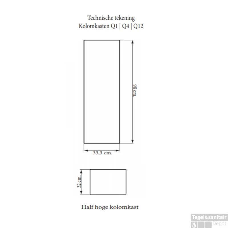 Kolomkast Sanicare Q1/Q12/Q17 Soft-Close Deur Chromen Greep 90x33,5x32 Cm Schots-Eiken 2 Kolomkast Sanicare Q1/Q12/Q17 Soft-Close Deur Chromen Greep 90x33,5x32 Cm Schots-Eiken - Afbeelding 2