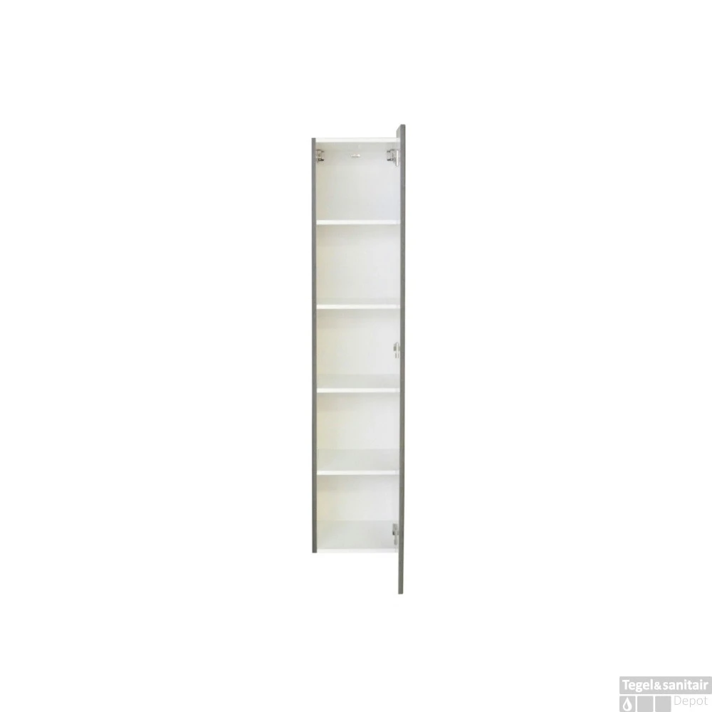 Kolomkast Sanicare Q1/Q12/Q17 Soft-Close Deur 160x33,5x32 Cm Schots-Eiken 2 Kolomkast Sanicare Q1/Q12/Q17 Soft-Close Deur 160x33,5x32 Cm Schots-Eiken - Afbeelding 2