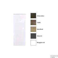 Kolomkast Sanicare Q5 1 Soft-Close Deur 90 Cm Hoogglans Wit