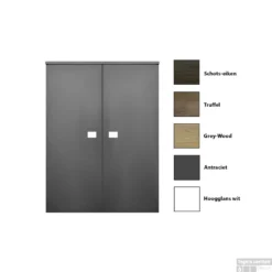 Kolomkast Sanicare Q5 2 Soft-Close Deuren 90 Cm Truffel