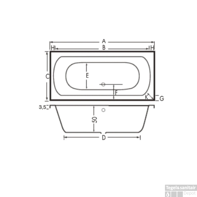 Ligbad Beterbad Xenz Lagoon 180x80x50 Cm Wit 2 Ligbad Beterbad Xenz Lagoon 180x80x50 Cm Wit - Afbeelding 2