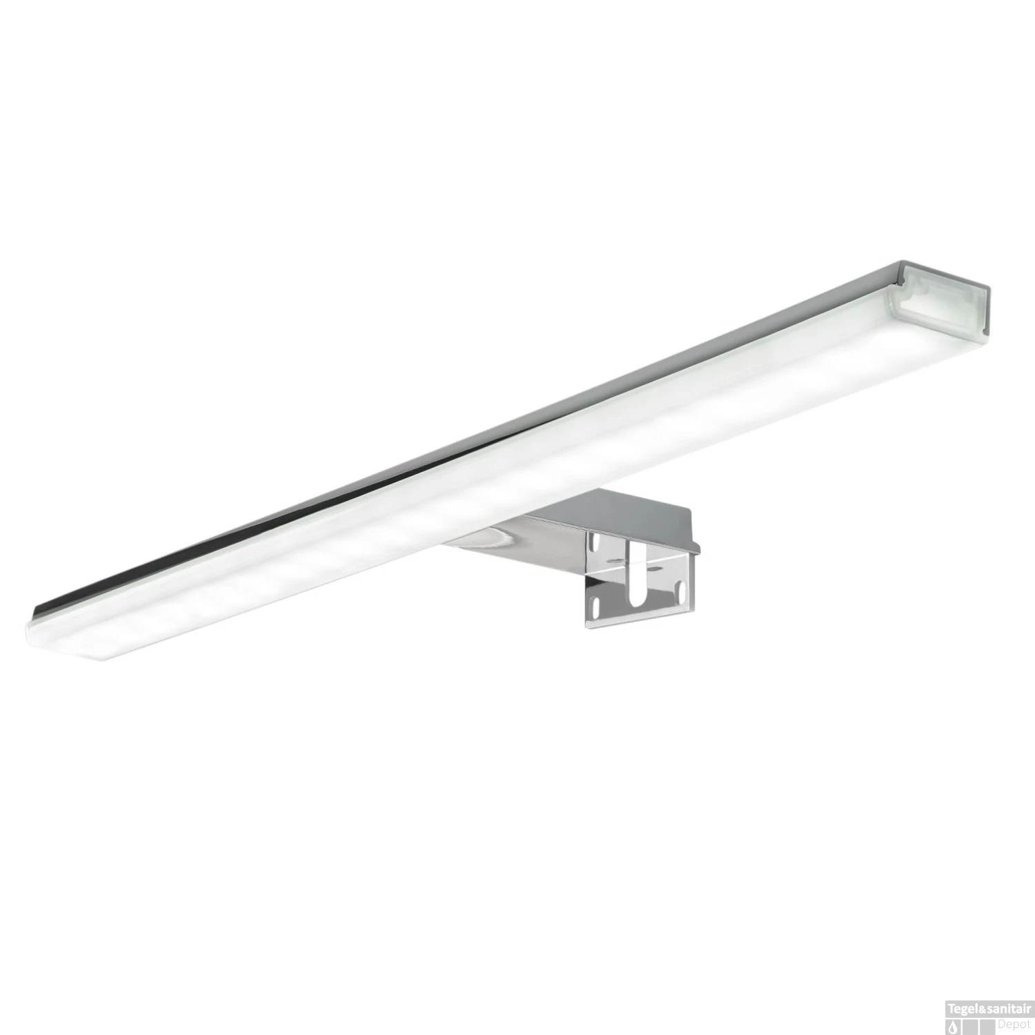 LED Spiegellamp Allibert Blitz 10 Watt 45,8x4x11,2cm Glanzend Chroom 2 LED Spiegellamp Allibert Blitz 10 Watt 45,8x4x11,2cm Glanzend Chroom - Afbeelding 2