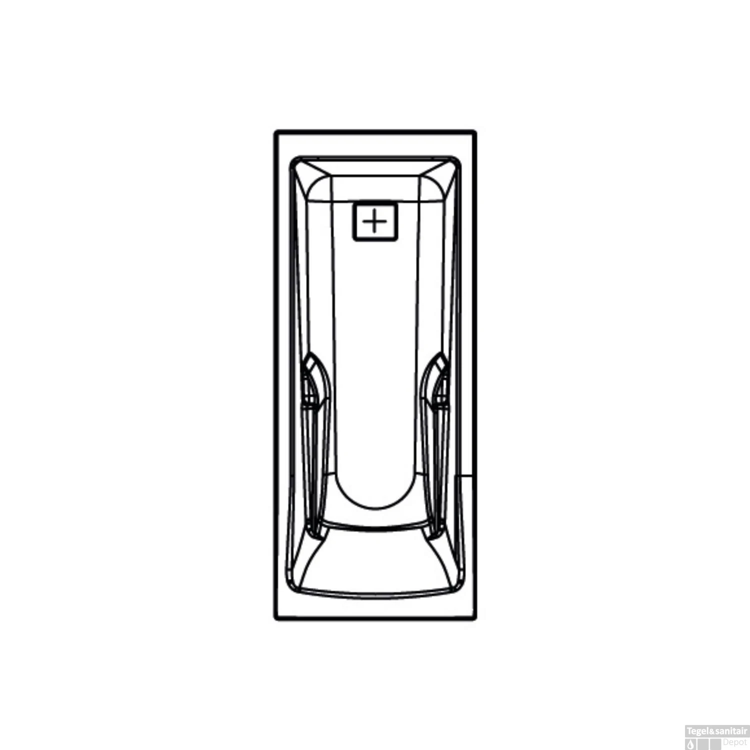 Ligbad Allibert Aero Confort Rechthoekig Bad 170x75x52 Cm Incl. Afvoerdeksel En Poten 5 Ligbad Allibert Aero Confort Rechthoekig Bad 170x75x52 Cm Incl. Afvoerdeksel En Poten - Afbeelding 5