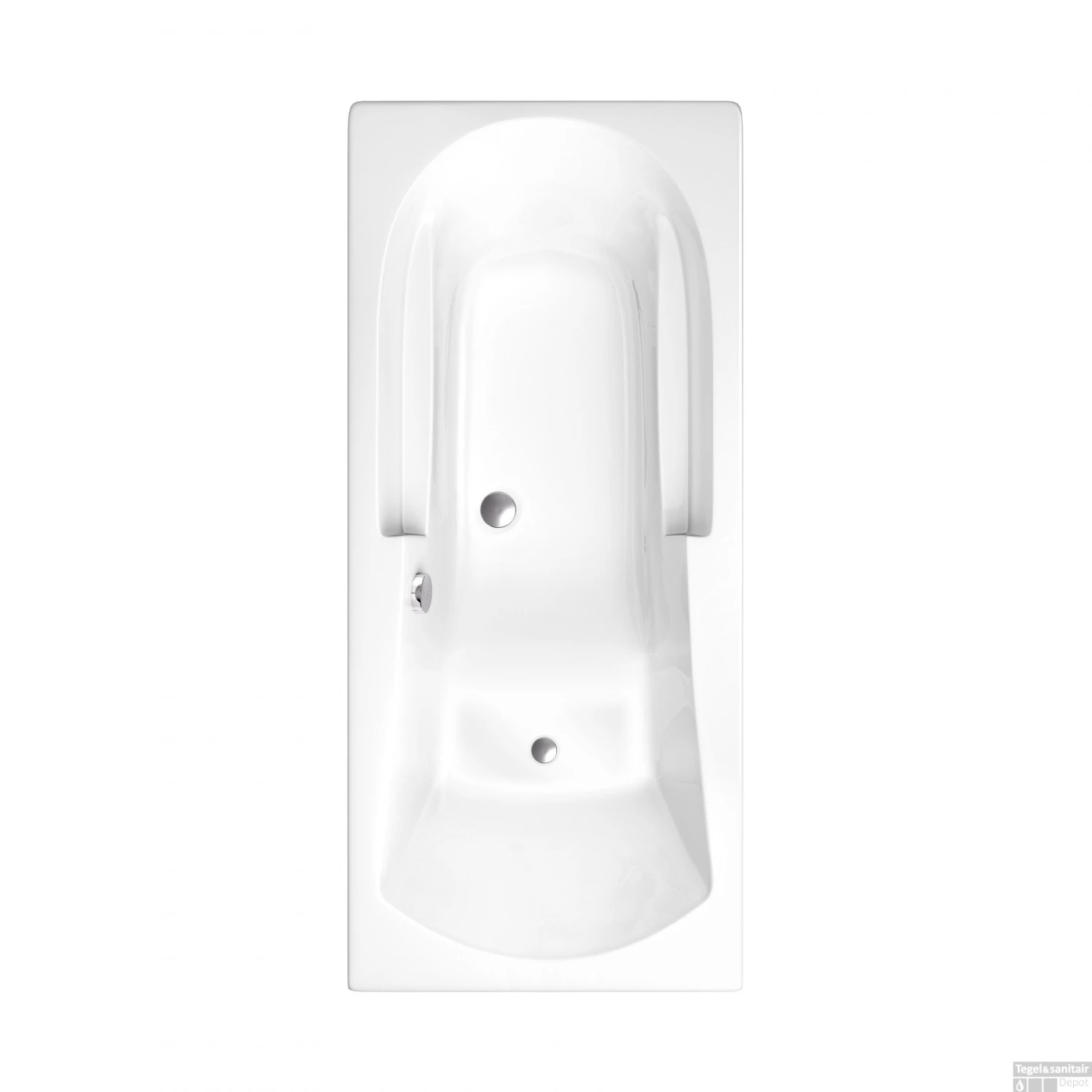 Ligbad Allibert Moovance Rechthoek Toplax Duobad Wit 170x75 Cm