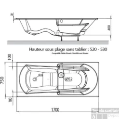 Ligbad Allibert Moovance Rechthoek Toplax Duobad Wit 170x75 Cm -Zalig Baden Verkoopwinkel ligbad allibert moovance rechthoek toplax duobad wit 170x75 cm tech