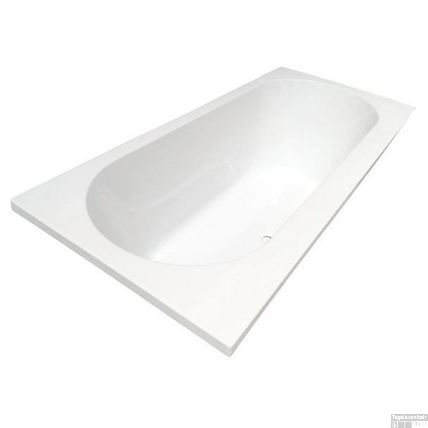 Ligbad Inbouw Boss & Wessing Puerto 180x80x50 Acryl Mat Wit