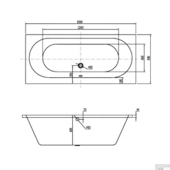 Ligbad Inbouw Boss & Wessing Puerto 180x80x50 Acryl Mat Wit -Zalig Baden Verkoopwinkel ligbad inbouw boss wessing puerto 180x80x50 acryl mat wit tech