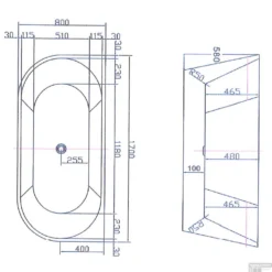 Ligbad NJOY Thalia 170x80 Cm Acryl Mat Wit Inclusief Afvoer En Badpotenset -Zalig Baden Verkoopwinkel ligbad njoy thalia 170x80 cm mat wit inclusief afvoer en badpotenset tech