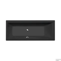 Ligbad Polysan Cleo Inbouw 170x75x48 Cm Mat Zwart