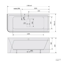 Ligbad Polysan Marlene 175x75x63 Cm Asymmetrisch Rechts Wit -Zalig Baden Verkoopwinkel ligbad polysan marlene 175x75x63 cm asymmetrisch rechts wit sph72034mcr tech