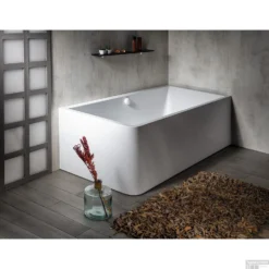 Ligbad Polysan Marlene 195x85x63 Cm Asymmetrisch Rechts Wit