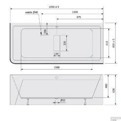 Ligbad Polysan Marlene 195x85x63 Cm Asymmetrisch Rechts Wit -Zalig Baden Verkoopwinkel ligbad polysan marlene 195x85x63 cm asymmetrisch rechts wit sph78731mcr tech
