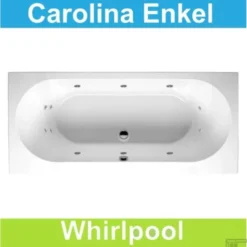Ligbad Riho Carolina 190 X 80 Cm Whirlpool Enkel Systeem
