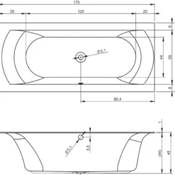 Ligbad Riho Linares 170x75 Cm Mat Wit -Zalig Baden Verkoopwinkel ligbad riho linares 170x75 cm mat wit tech