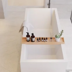 Ligbad Vrijstaand Ideavit Solidvitas 180x80x58 Cm Solid Surface Mat Wit -Zalig Baden Verkoopwinkel ligbad vrijstaand ideavit solidvitas 180x80x58 cm solid surface mat wit sfeer1