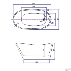 Ligbad Wiesbaden Trapeze Vrijstaand Acryl 150x72 Wit -Zalig Baden Verkoopwinkel ligbad wiesbaden trapeze vrijstaand acryl 150x72 wit tech