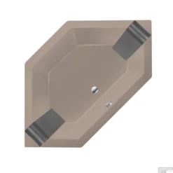 Ligbad Xenz Society 145 6-hoekig 145x145x50 Cm Inbouw Acryl Klei