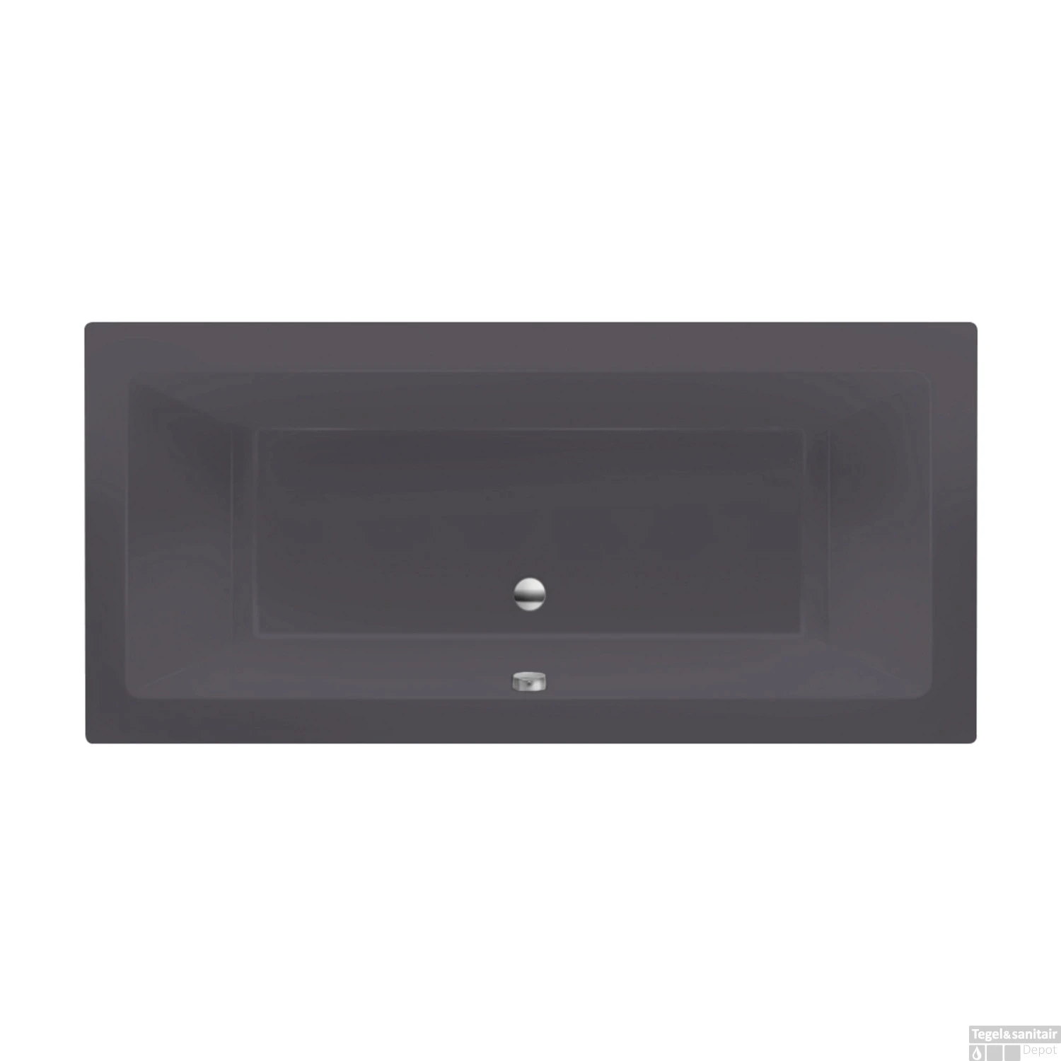 Ligbad Xenz Society 170x75x50 Cm Inbouw Acryl Antraciet 1 Ligbad Xenz Society 170x75x50 Cm Inbouw Acryl Antraciet