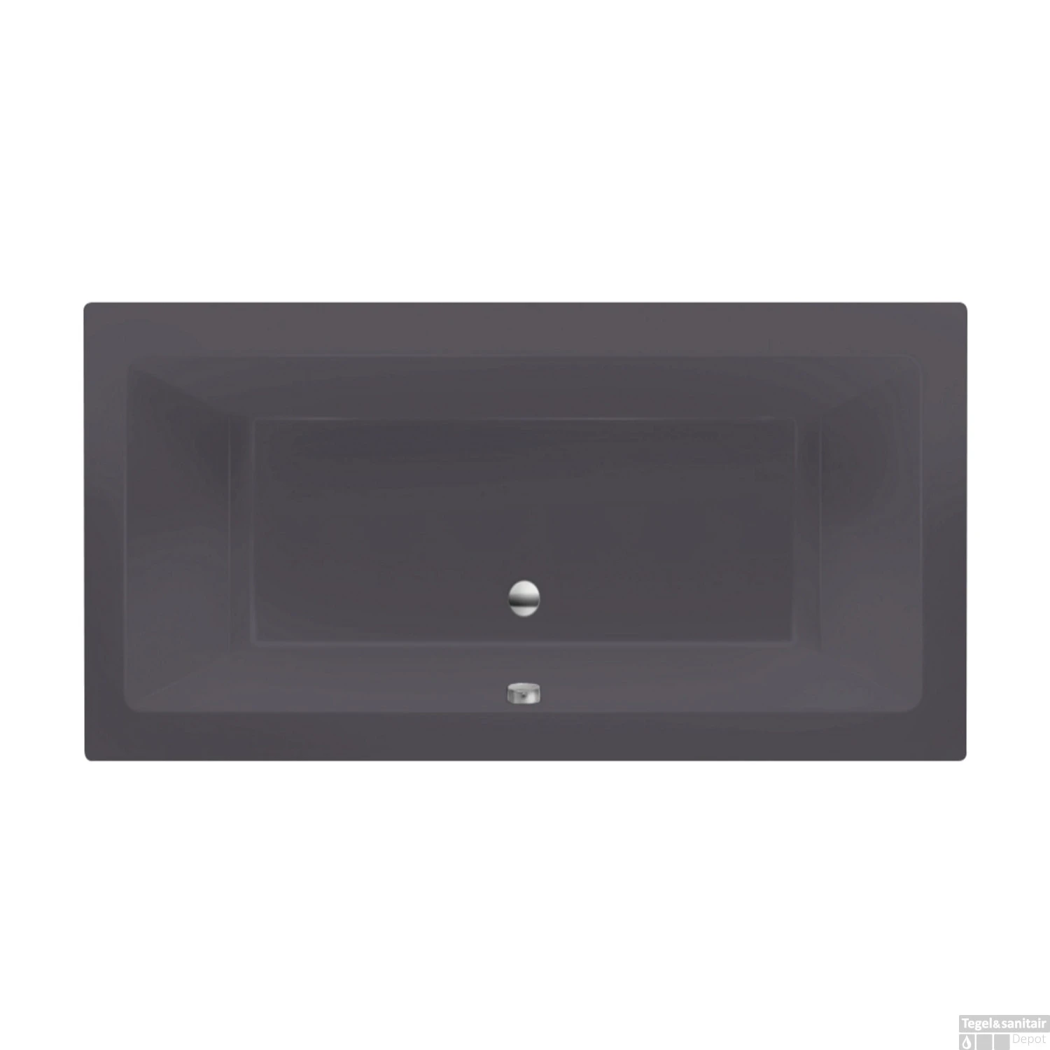 Ligbad Xenz Society 180x90x50 Cm Inbouw Acryl Antraciet 1 Ligbad Xenz Society 180x90x50 Cm Inbouw Acryl Antraciet