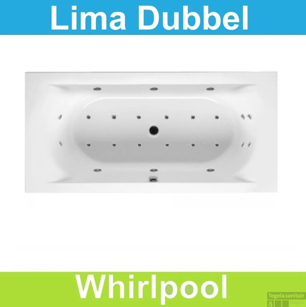Ligbad Riho Lima 170 X 75 Cm Whirlpool Dubbel Systeem 1 Ligbad Riho Lima 170 X 75 Cm Whirlpool Dubbel Systeem