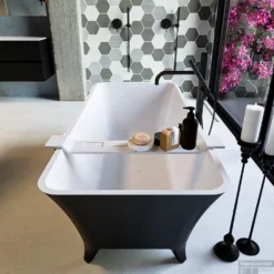 LUNDY Vrijstaand Bad 170x75cm Kleur Urban / Talc 15 LUNDY Vrijstaand Bad 170x75cm Kleur Urban / Talc -Zalig Baden Verkoopwinkel lundy 4 00003