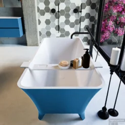 LUNDY Vrijstaand Bad 170x75cm Kleur Jeans / Talc 15 LUNDY Vrijstaand Bad 170x75cm Kleur Jeans / Talc -Zalig Baden Verkoopwinkel lundy 4 00013