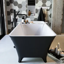 LUNDY Vrijstaand Bad 170x75cm Kleur Urban / Talc 16 LUNDY Vrijstaand Bad 170x75cm Kleur Urban / Talc -Zalig Baden Verkoopwinkel lundy 5 00003