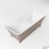 LUNDY Vrijstaand Bad 170x75cm Kleur Smoke / Talc