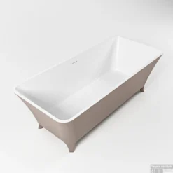 LUNDY Vrijstaand Bad 170x75cm Kleur Smoke / Talc