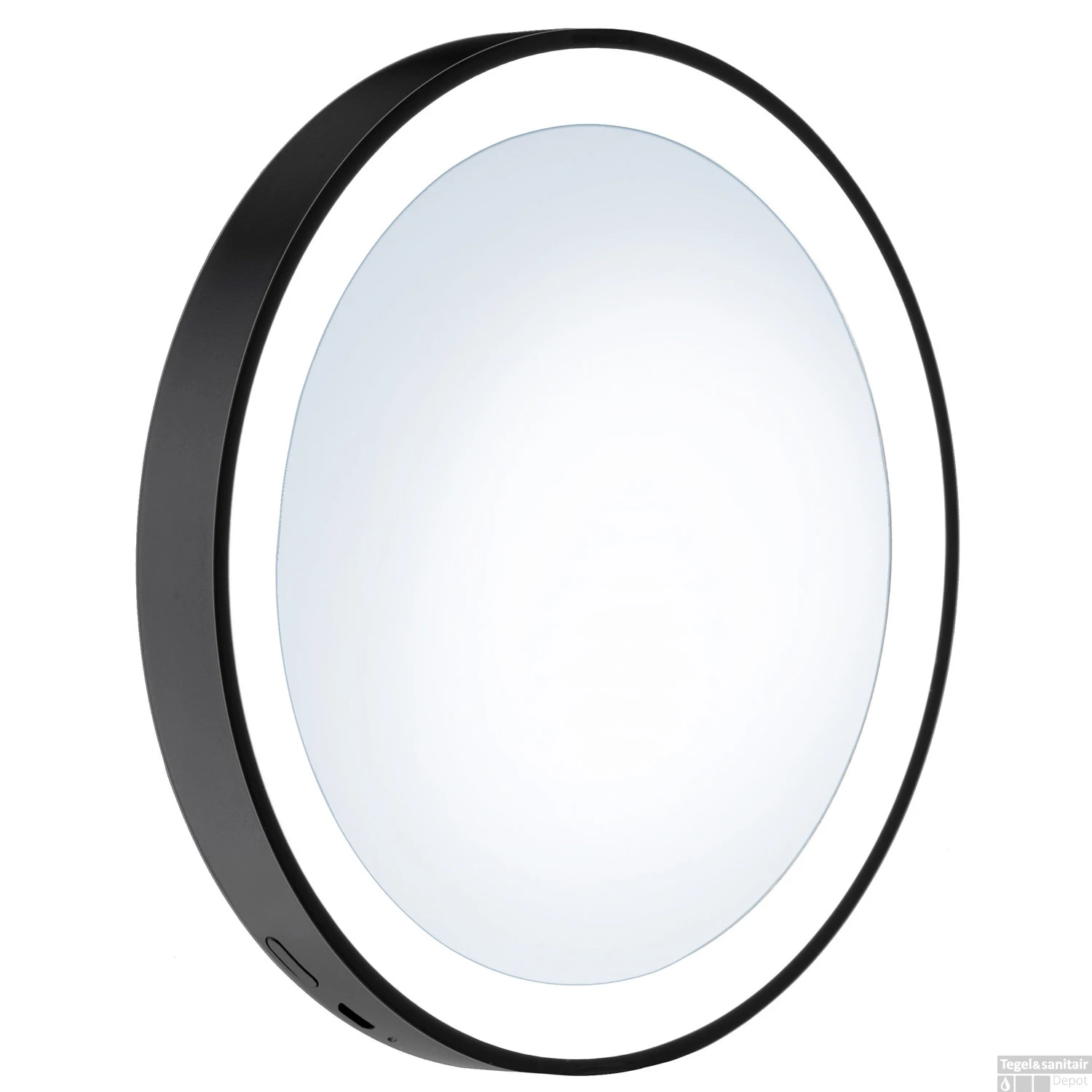 Make-up Spiegel LED Met Zuignappen Smedbo Ouline Lite 12x2 Mat Zwart 2 Make-up Spiegel LED Met Zuignappen Smedbo Ouline Lite 12x2 Mat Zwart - Afbeelding 2