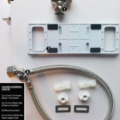 Maro D'Italia FP108 Stroomloze Douchewc 48x37cm Met Softclose En QuickRelease Wit (losse Zitting) -Zalig Baden Verkoopwinkel maro ditalia fp108 000