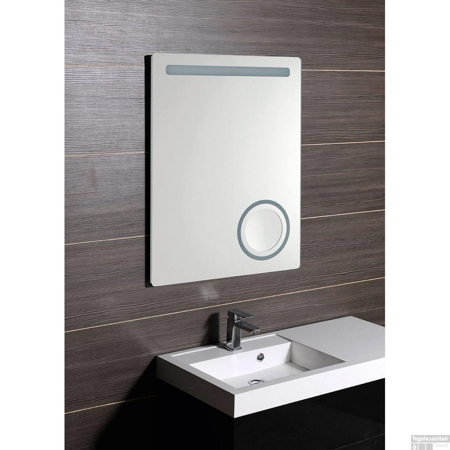 Badkamerspiegel Sapho Astro 60x80 Cm LED En Cosmetica Spiegel 2 Badkamerspiegel Sapho Astro 60x80 Cm LED En Cosmetica Spiegel - Afbeelding 2