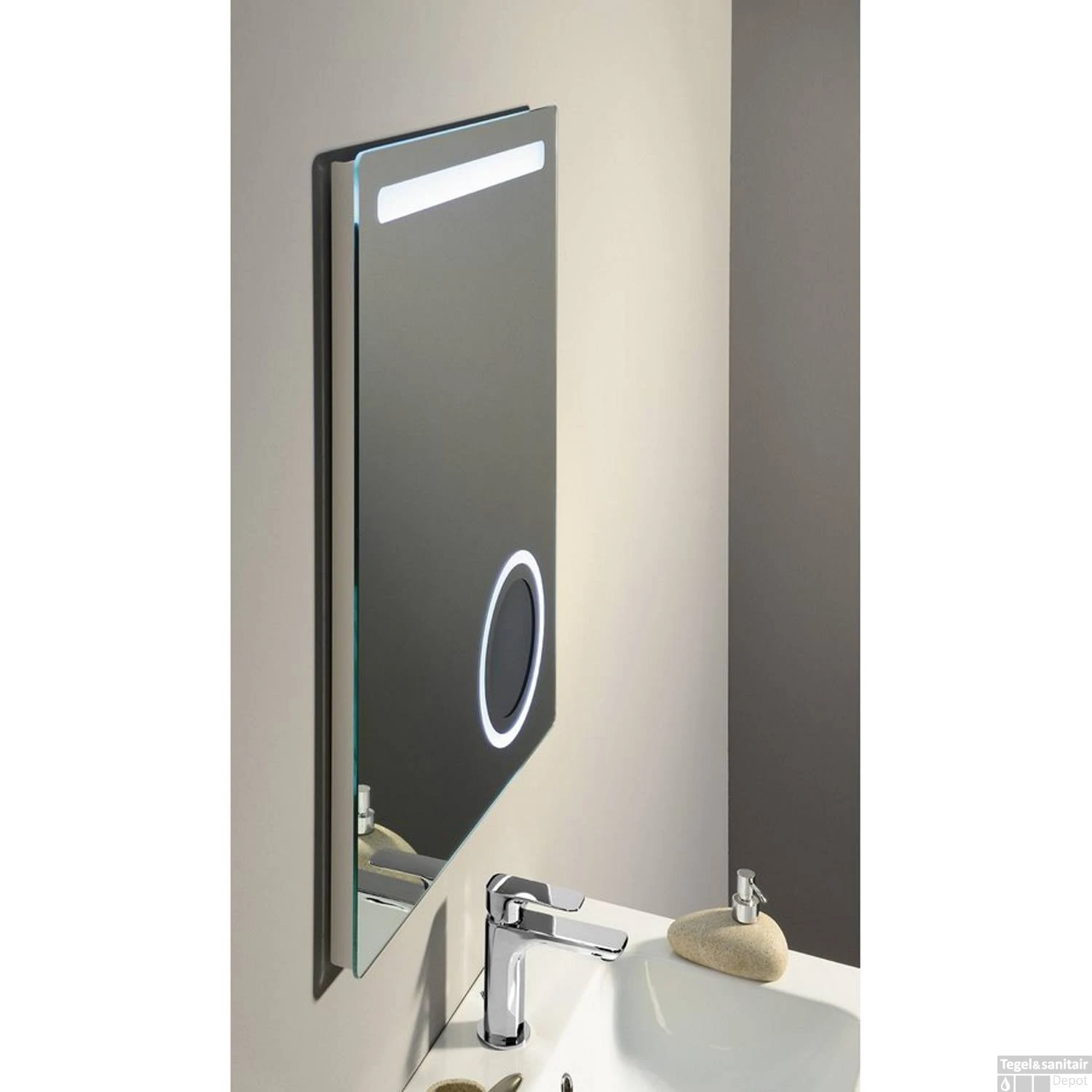 Badkamerspiegel Sapho Astro 60x80 Cm LED En Cosmetica Spiegel 3 Badkamerspiegel Sapho Astro 60x80 Cm LED En Cosmetica Spiegel - Afbeelding 3