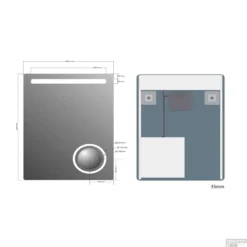 Badkamerspiegel Sapho Astro 60x80 Cm LED En Cosmetica Spiegel 15 Badkamerspiegel Sapho Astro 60x80 Cm LED En Cosmetica Spiegel -Zalig Baden Verkoopwinkel mirl2 badkamerspiegel sapho astro 60x80 cm led en cosmetica spiegel 7