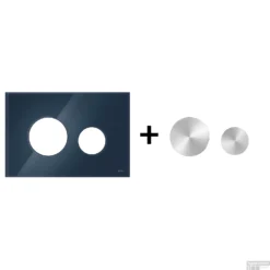 Drukplaat Front En Toetsen TECE Loop Voor WC-Bediening Glas Avondblauw 20 Drukplaat Front En Toetsen TECE Loop Voor WC-Bediening Glas Avondblauw -Zalig Baden Verkoopwinkel nachtblauw geborsteldrvs