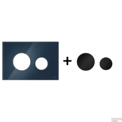 Drukplaat Front En Toetsen TECE Loop Voor WC-Bediening Glas Avondblauw 15 Drukplaat Front En Toetsen TECE Loop Voor WC-Bediening Glas Avondblauw -Zalig Baden Verkoopwinkel nachtblauw matzwart