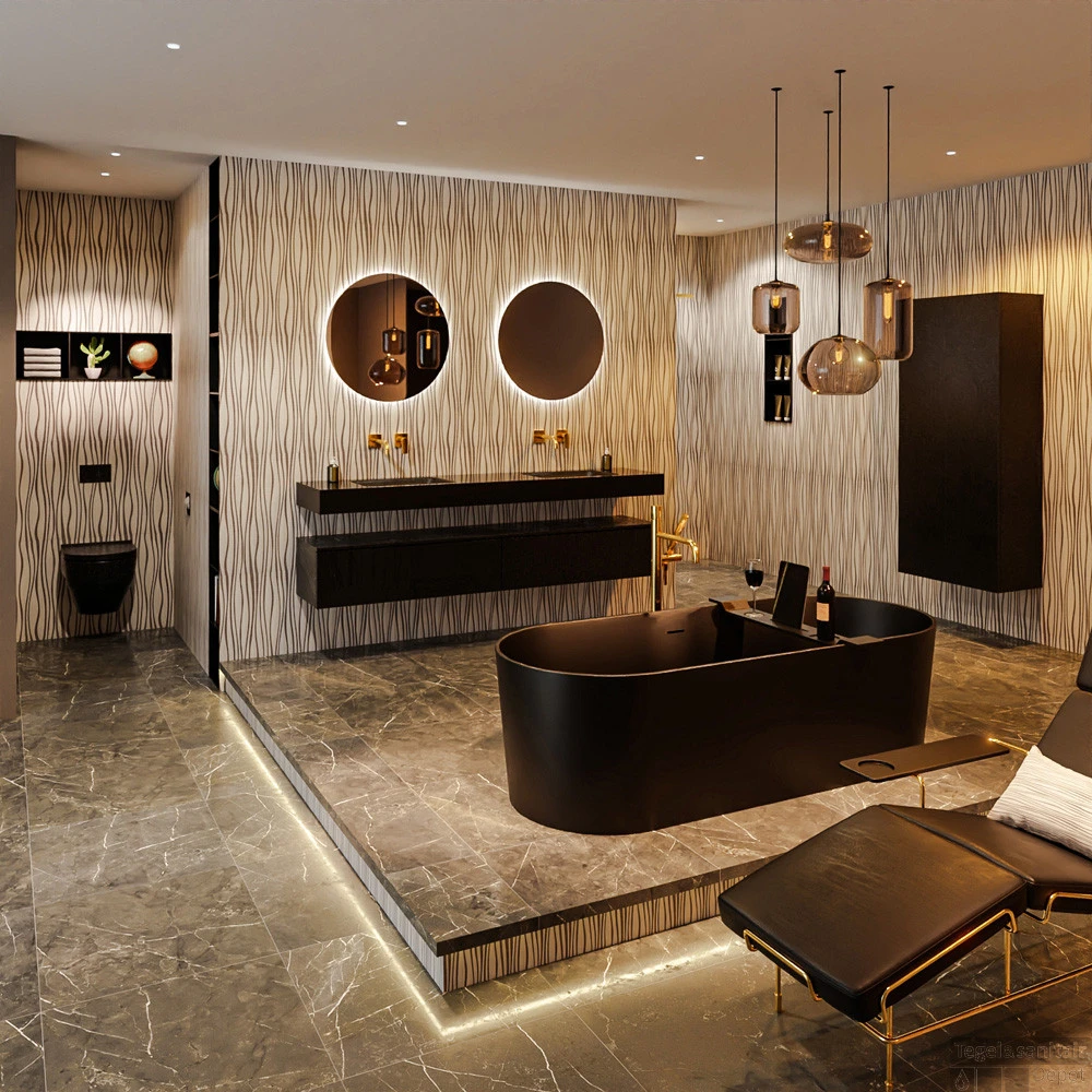 NOBLE Vrijstaand Bad 180x75cm Kleur Urban / Urban 2 NOBLE Vrijstaand Bad 180x75cm Kleur Urban / Urban - Afbeelding 2