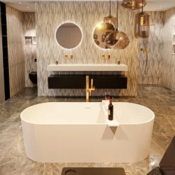 NOBLE Vrijstaand Bad 180x75cm Kleur Talc / Talc -Zalig Baden Verkoopwinkel noble 2 00002